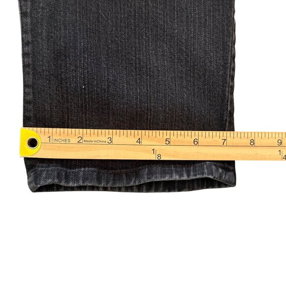 Chicos Platinum Women's Size 2.5 Short (34x28) Slim Leg Black Stretch Denim - Picture 11 of 12